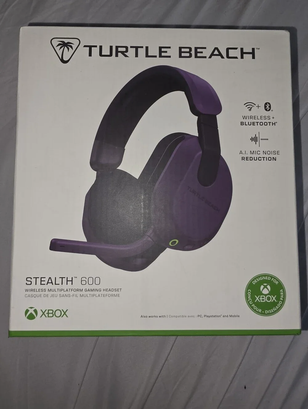 Turtle beach FIRE! NIB! Stealth 600 Wireless Multiplatform Gaming Headset. XBOX